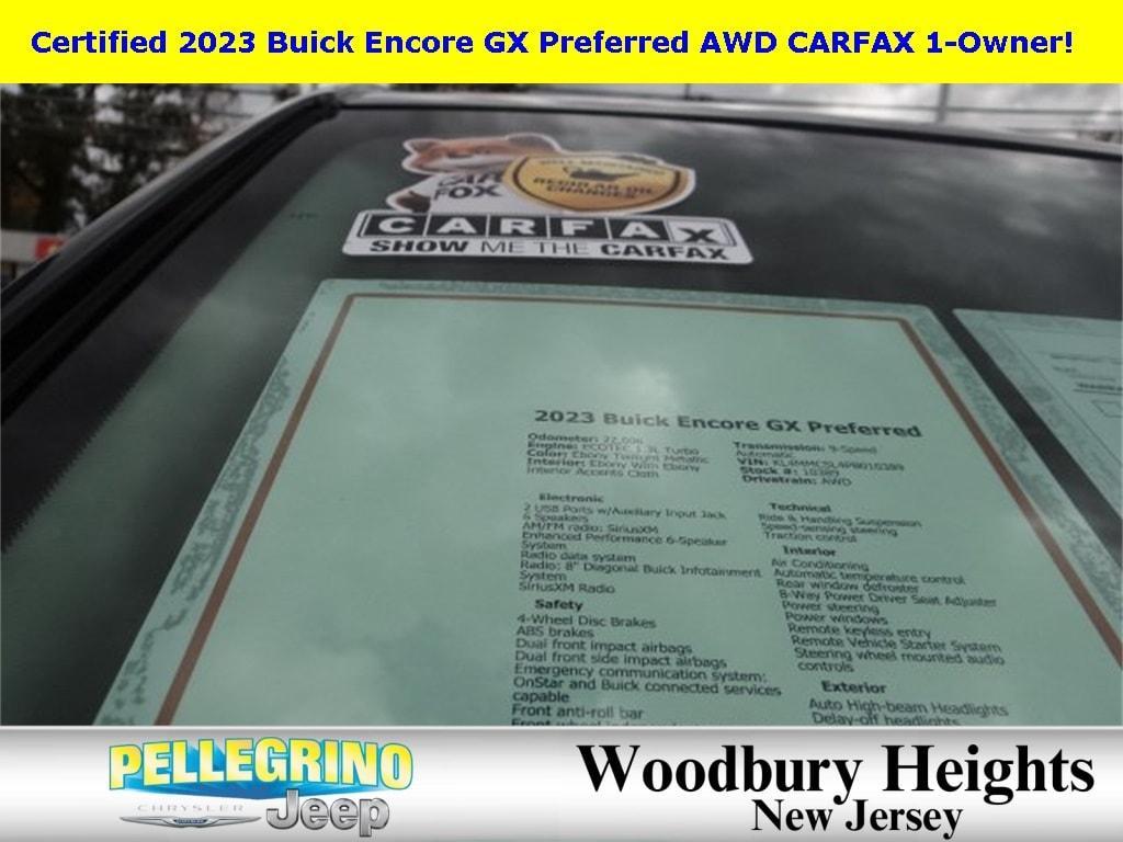 used 2023 Buick Encore GX car, priced at $20,971