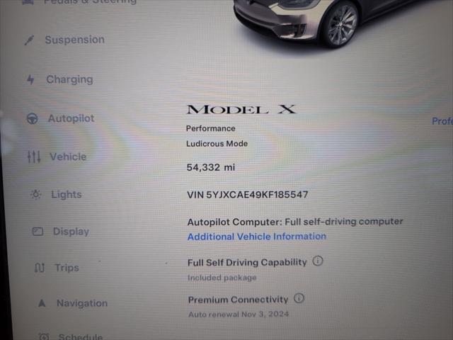 used 2019 Tesla Model X car, priced at $44,998