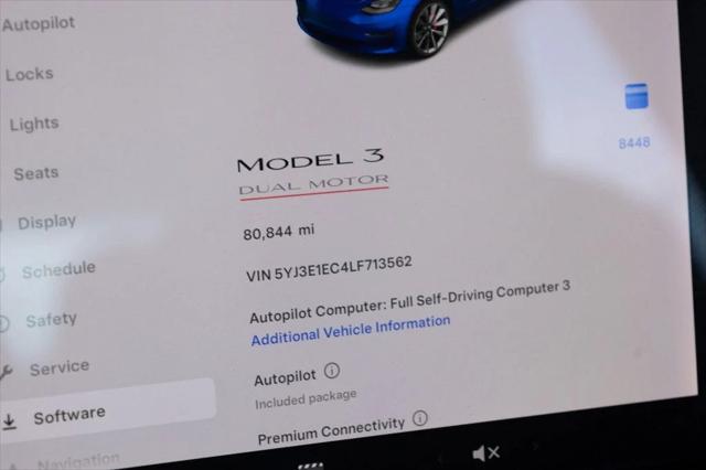 used 2020 Tesla Model 3 car, priced at $19,980