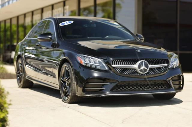 used 2021 Mercedes-Benz C-Class car, priced at $19,980