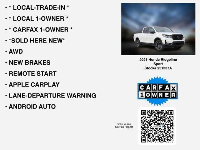 used 2023 Honda Ridgeline car, priced at $29,368
