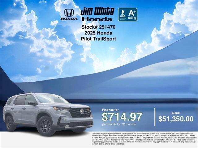 new 2025 Honda Pilot car, priced at $51,350