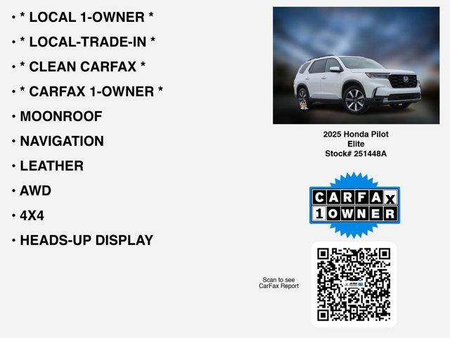 used 2025 Honda Pilot car, priced at $44,284