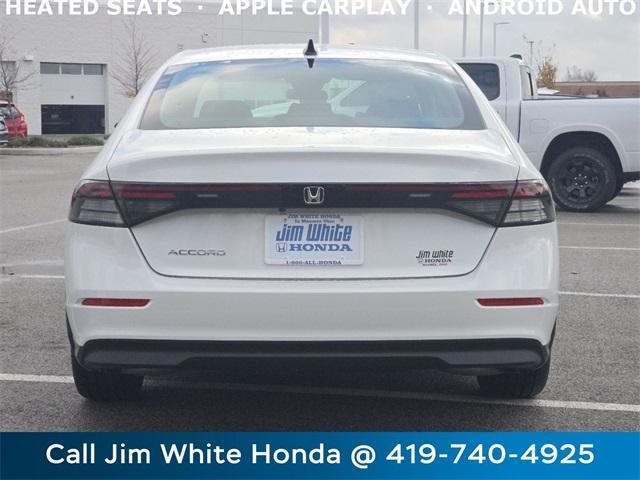 new 2025 Honda Accord car, priced at $31,755