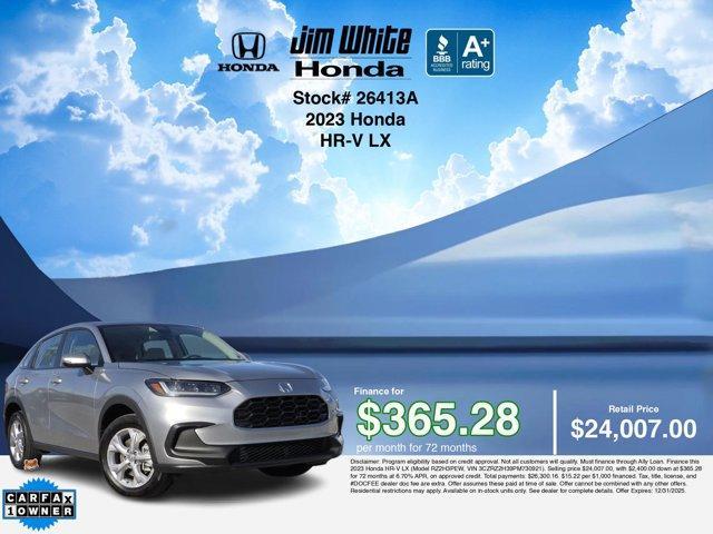 used 2023 Honda HR-V car, priced at $24,007