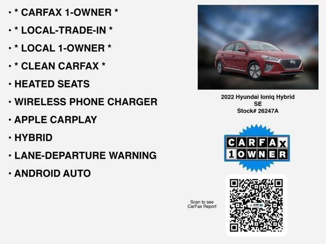 used 2022 Hyundai Ioniq Hybrid car, priced at $16,188