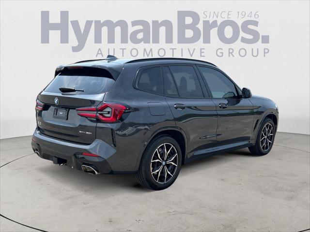 used 2022 BMW X3 car, priced at $38,995
