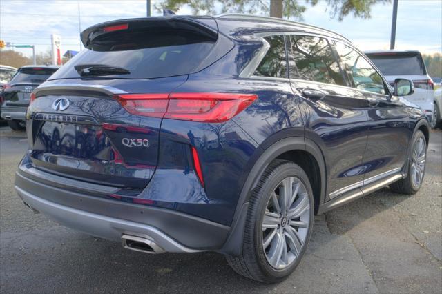 used 2021 INFINITI QX50 car, priced at $34,995