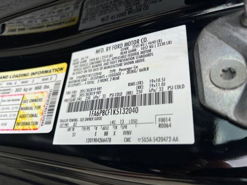 used 2019 Ford Mustang car, priced at $43,995