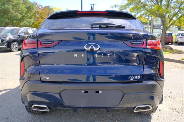 new 2025 INFINITI QX55 car, priced at $50,585