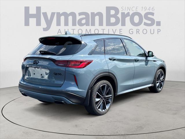 new 2025 INFINITI QX50 car, priced at $47,300