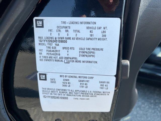 used 2004 Chevrolet Corvette car, priced at $28,995