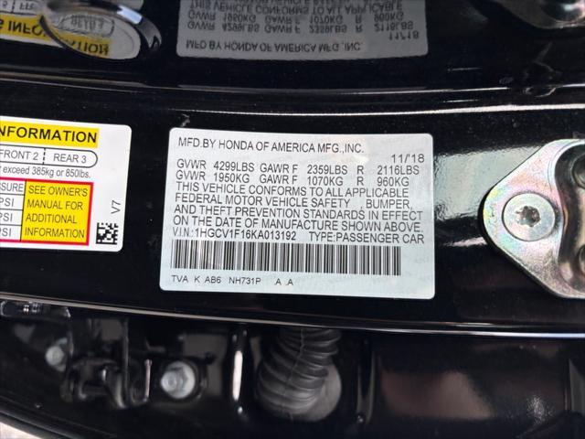 used 2019 Honda Accord car, priced at $20,995