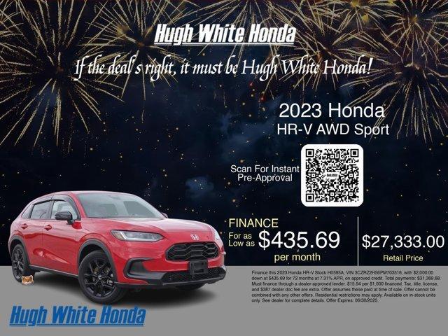 used 2023 Honda HR-V car, priced at $27,998