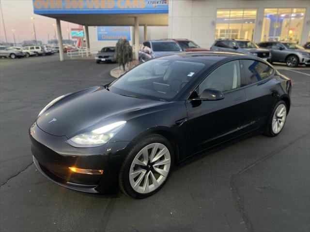 used 2022 Tesla Model 3 car, priced at $28,360