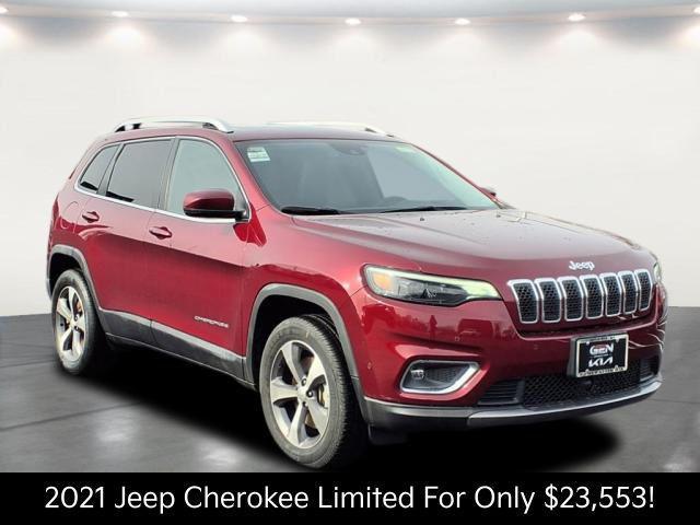 used 2021 Jeep Cherokee car, priced at $23,553