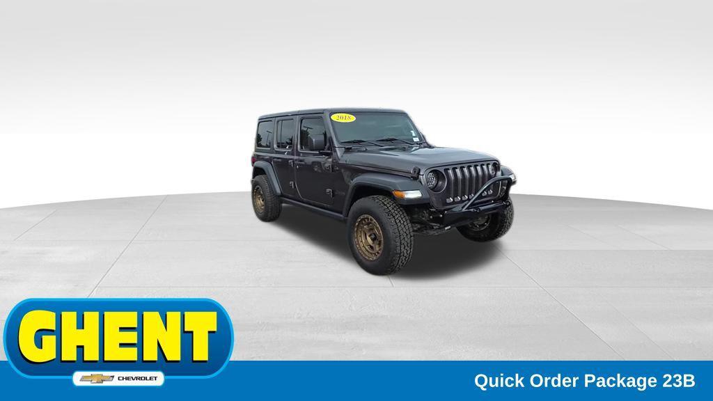 used 2018 Jeep Wrangler Unlimited car, priced at $17,646