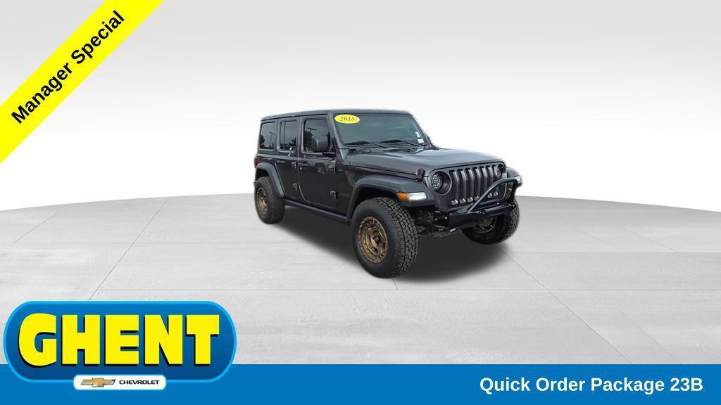 used 2018 Jeep Wrangler Unlimited car, priced at $17,646