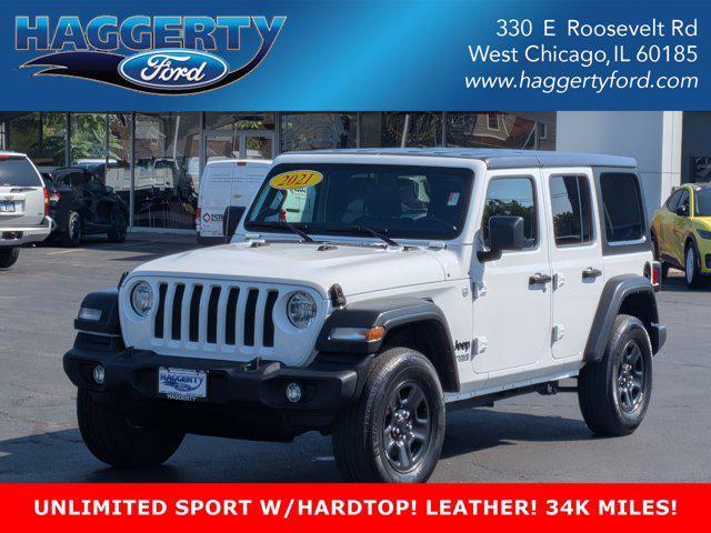 used 2021 Jeep Wrangler Unlimited car, priced at $29,295
