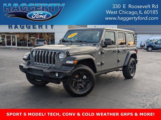 used 2018 Jeep Wrangler Unlimited car, priced at $23,995