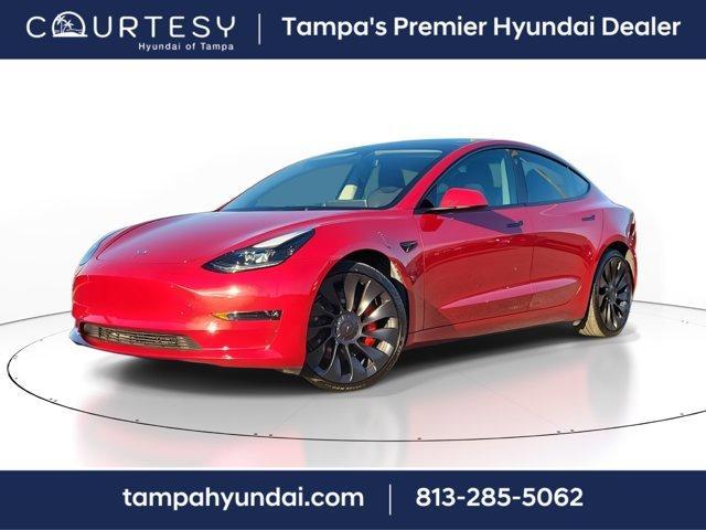 used 2023 Tesla Model 3 car, priced at $34,493