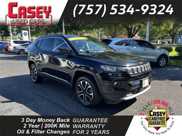 used 2022 Jeep Compass car, priced at $24,200