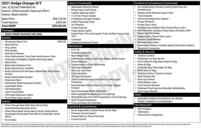 used 2021 Dodge Charger car, priced at $29,500
