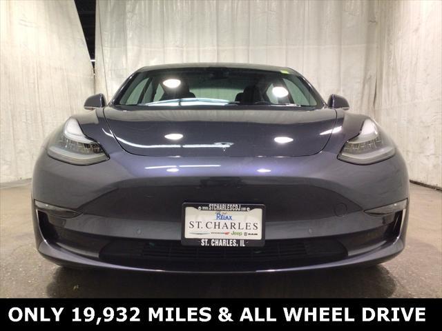 used 2018 Tesla Model 3 car, priced at $27,495