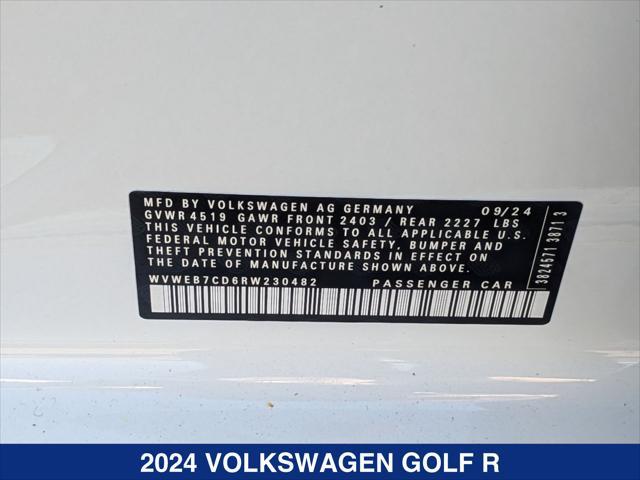 new 2024 Volkswagen Golf R car, priced at $49,239