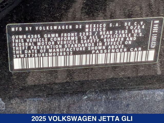 new 2025 Volkswagen Jetta GLI car, priced at $35,023