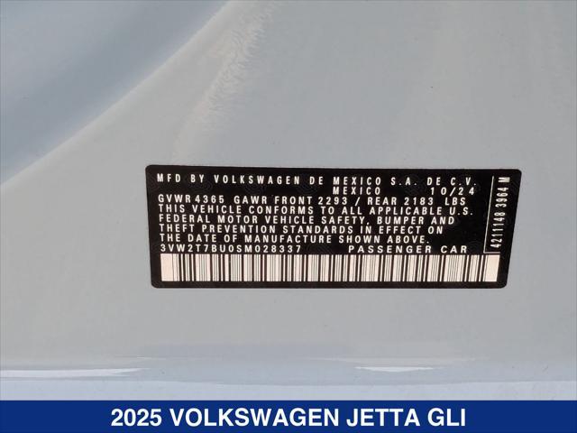 new 2025 Volkswagen Jetta GLI car, priced at $35,305