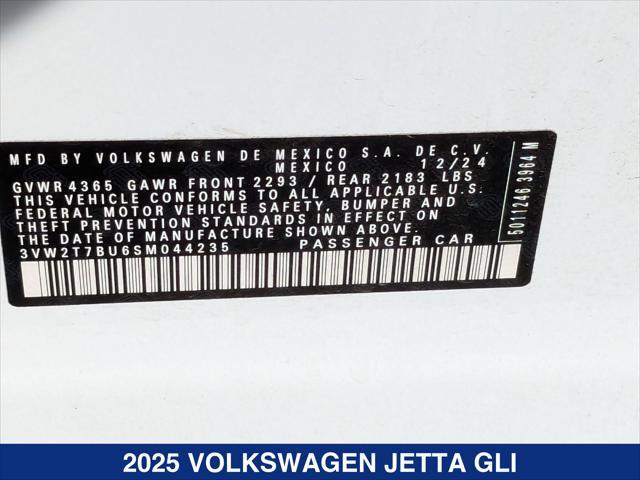 new 2025 Volkswagen Jetta GLI car, priced at $34,451