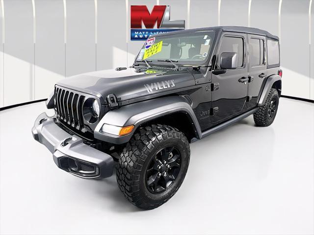 used 2021 Jeep Wrangler Unlimited car, priced at $30,734