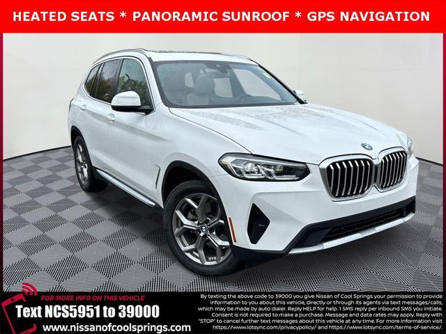 used 2022 BMW X3 car, priced at $34,325