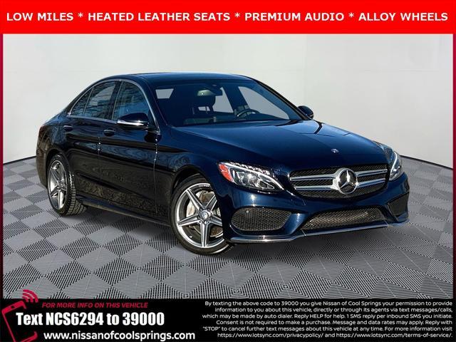 used 2015 Mercedes-Benz C-Class car, priced at $16,000