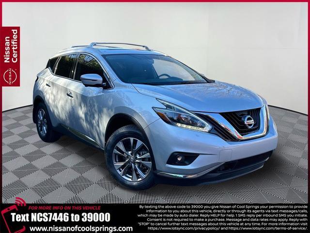 used 2018 Nissan Murano car, priced at $16,500