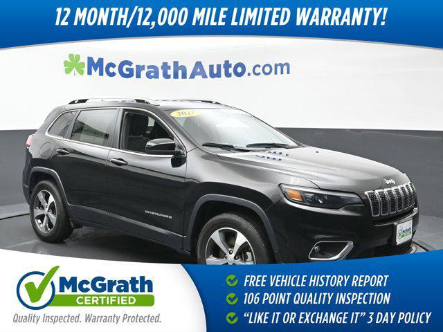 used 2021 Jeep Cherokee car, priced at $29,200