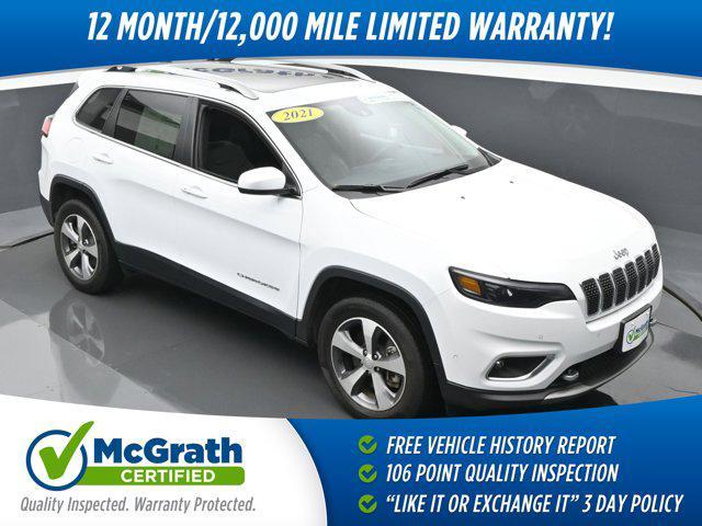used 2021 Jeep Cherokee car, priced at $28,612