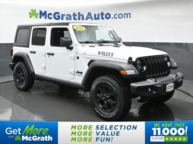 used 2021 Jeep Wrangler car, priced at $33,900