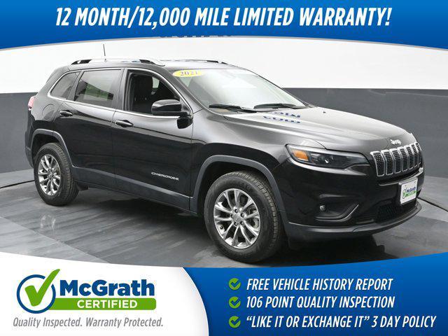 used 2021 Jeep Cherokee car, priced at $26,402