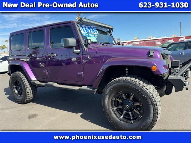 used 2012 Jeep Wrangler Unlimited car, priced at $16,988