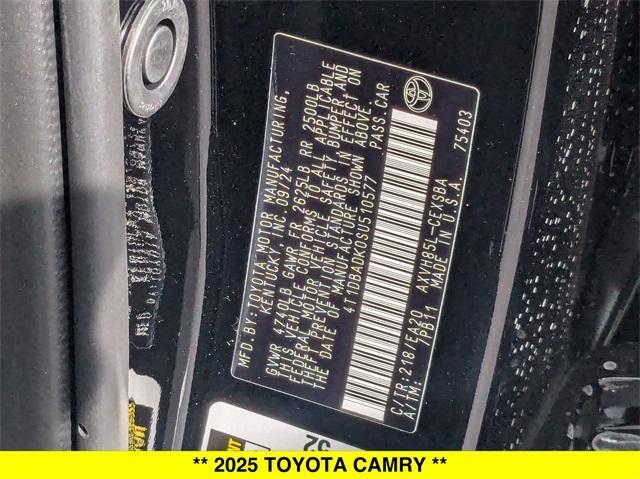 new 2025 Toyota Camry car, priced at $36,488