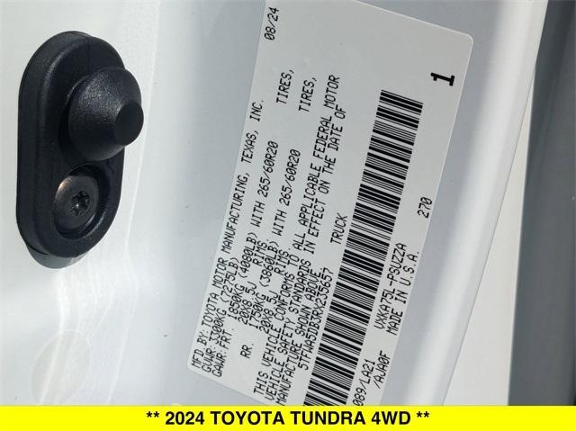 new 2024 Toyota Tundra car, priced at $72,044