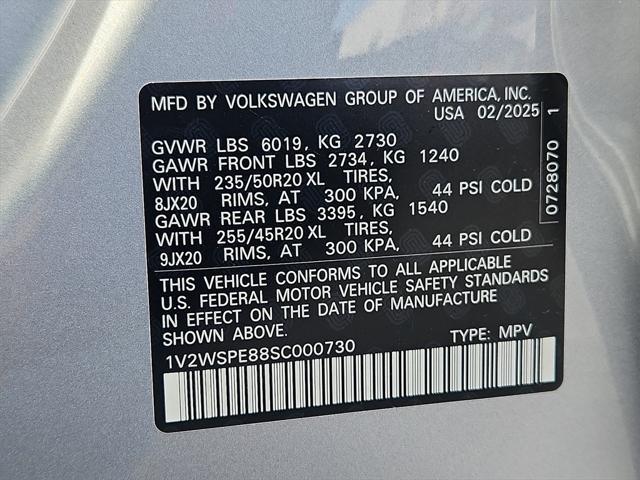 new 2025 Volkswagen ID.4 car, priced at $56,261