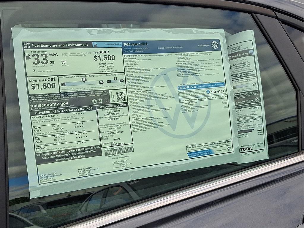 new 2025 Volkswagen Jetta car, priced at $24,125