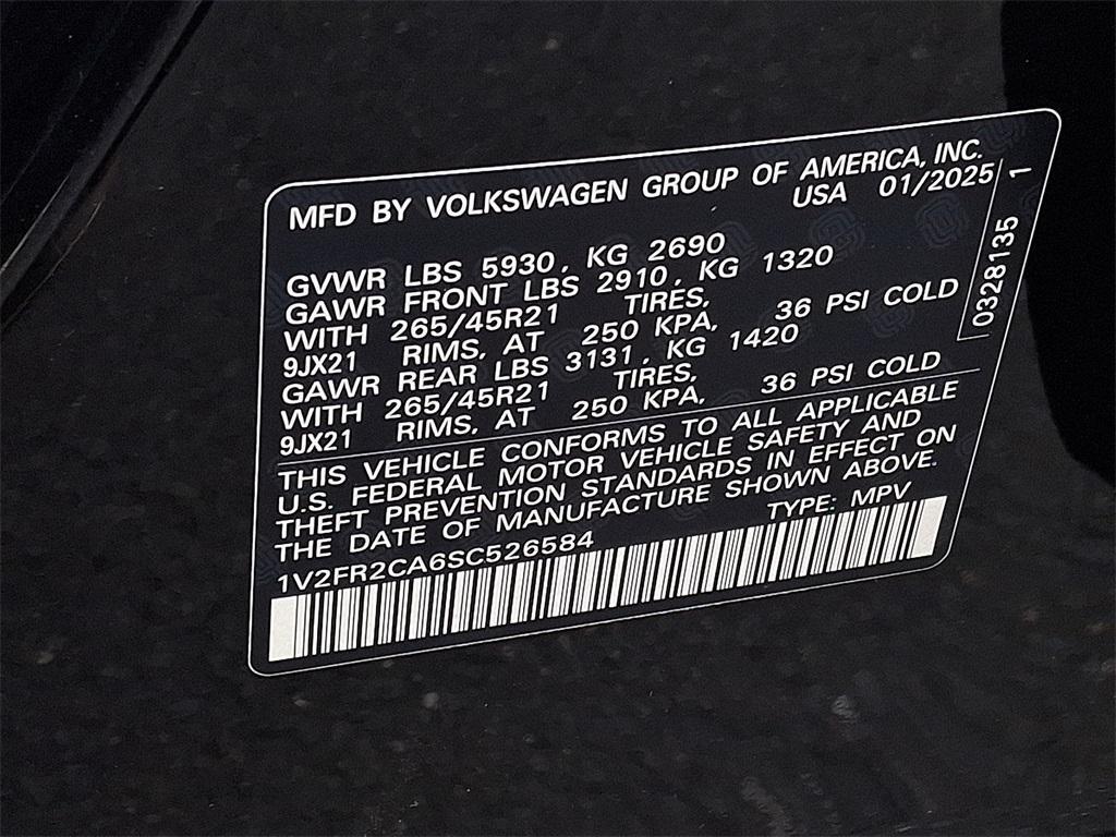 new 2025 Volkswagen Atlas car, priced at $56,136