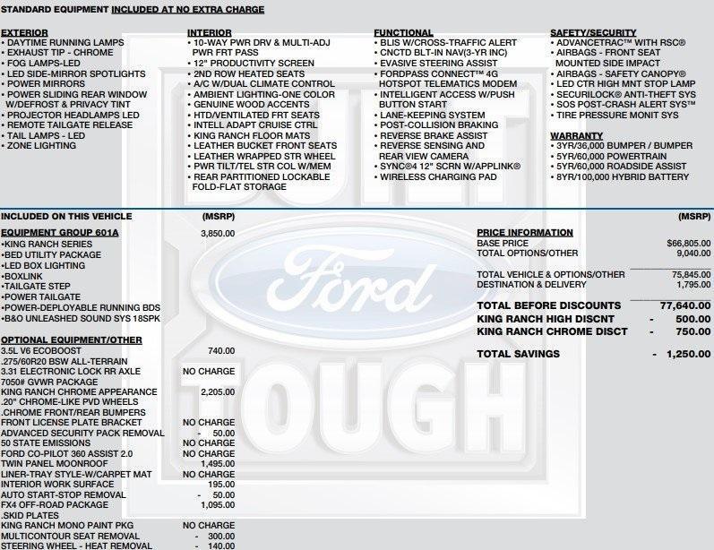 used 2023 Ford F-150 car, priced at $50,995