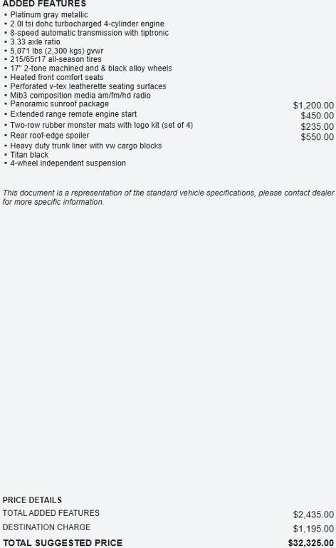 used 2021 Volkswagen Tiguan car, priced at $18,995