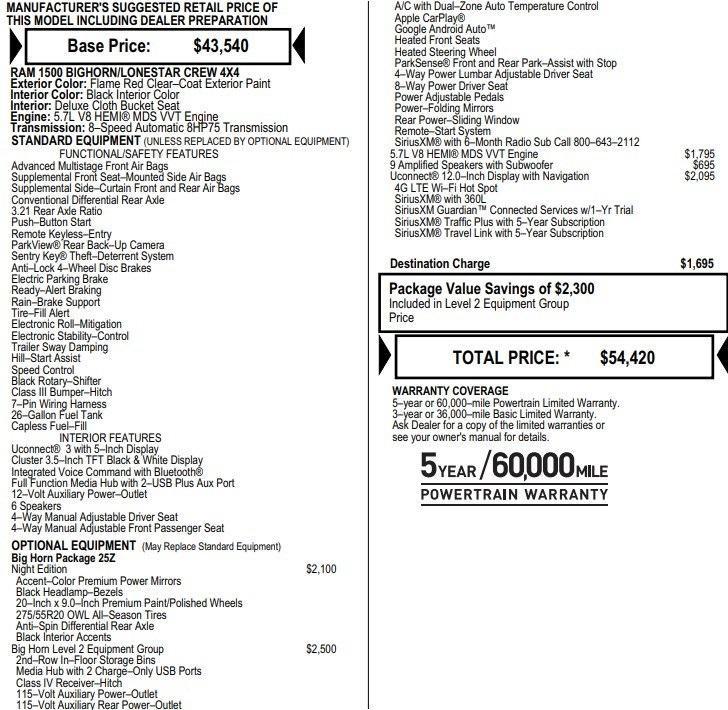 used 2021 Ram 1500 car, priced at $33,495
