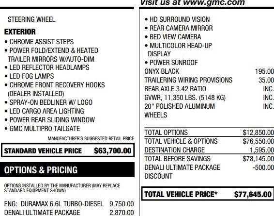 used 2020 GMC Sierra 2500 car, priced at $66,995